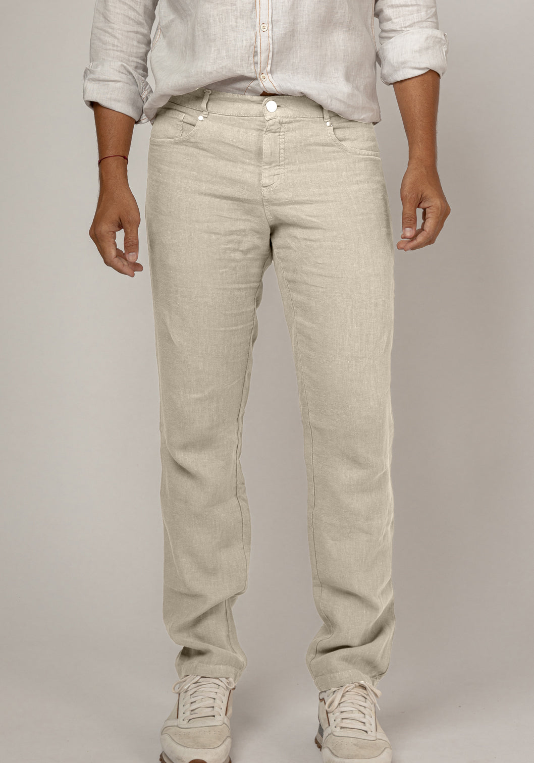 5-Pocket Linen Pants in natural