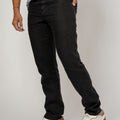 5-Pocket Linen Pants in black