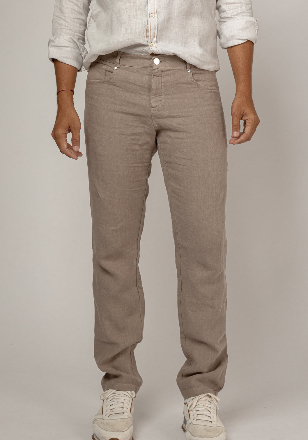 5-Pocket Linen Pants khaki
