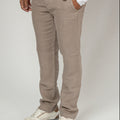 Linen Pants With Pockets Relaxed Fit in khaki