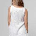 100% Linen Babydoll Pleated Tank S to XXXL - Claudio Milano