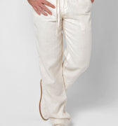 Linen Pants With Drawstring| Relaxed Fit in natural
