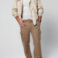 100% LINEN CARGO PANT WITH DRAWSTRING S to XXXL - Claudio Milano