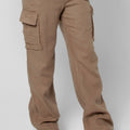 100% LINEN CARGO PANT WITH DRAWSTRING S to XXXL - Claudio Milano