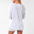 100% Jersey Linen Long Sleeve Cardigan Shirt S to XXXL - Claudio Milano