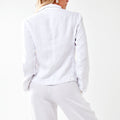 100% Linen Blazer with Coco Buttons S to XXXL - Claudio Milano