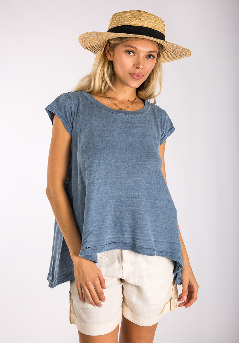 Women's Linen T-Shirt | Jersey Linen Fabric, 100% Natural Materials, Summer Deal 50% Discount, Item #8120
