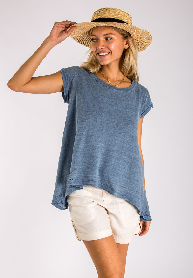 Women's Linen T-Shirt | Jersey Linen Fabric, 100% Natural Materials, Summer Deal 50% Discount, Item #8120