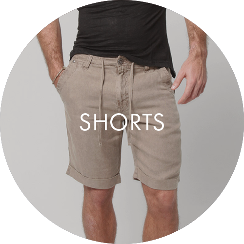 Khaki linen shorts