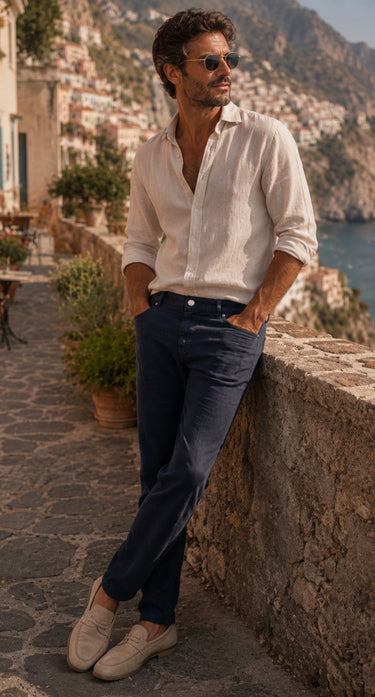 5-Pocket Linen Pants