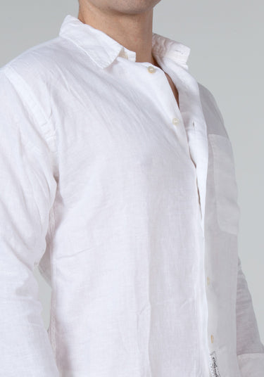 100% LINEN LOOSE FIT BUTTON DOWN SHIRT WITH POCKET S to XXXL - Claudio Milano 