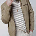 100% LINEN ZIP-UP JACKET WITH DETACHABLE HOODIE S to XXXL - Claudio Milano 