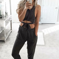 100% Linen Drawstring Harem Pant S to XXXL - Claudio Milano 